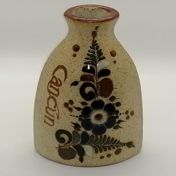 VTG. Tonala Mexican Art Pottery Bud Vase - Picture 11 of 15